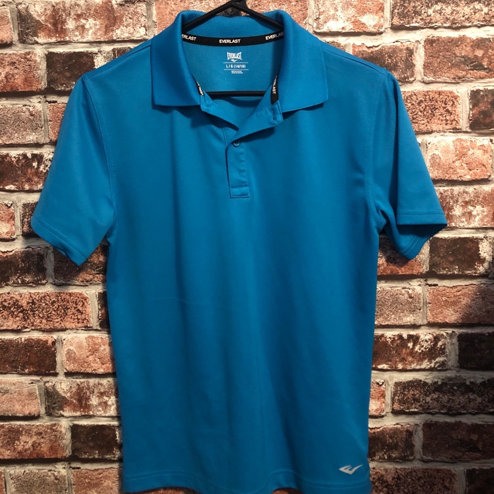 EVERLAST LIGHT BLUE POLO YOUTH LARGE